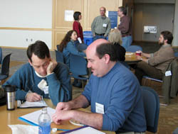 Networking at breakfast